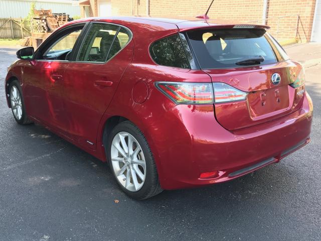 JTHKD5BH8D2133515 - 2013 LEXUS CT 200 MAROON photo 4