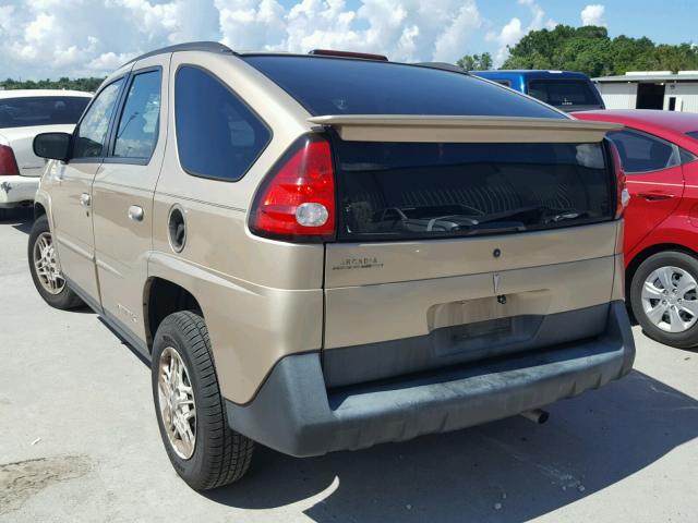 3G7DA03E04S566937 - 2004 PONTIAC AZTEK GOLD photo 3