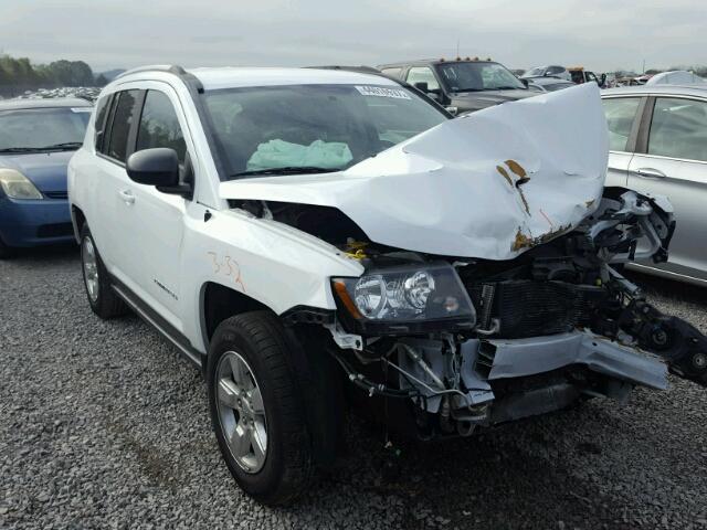 1C4NJCBA1FD284914 - 2015 JEEP COMPASS SP WHITE photo 1