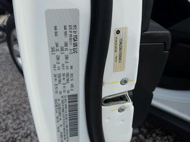 1C4NJCBA1FD284914 - 2015 JEEP COMPASS SP WHITE photo 10