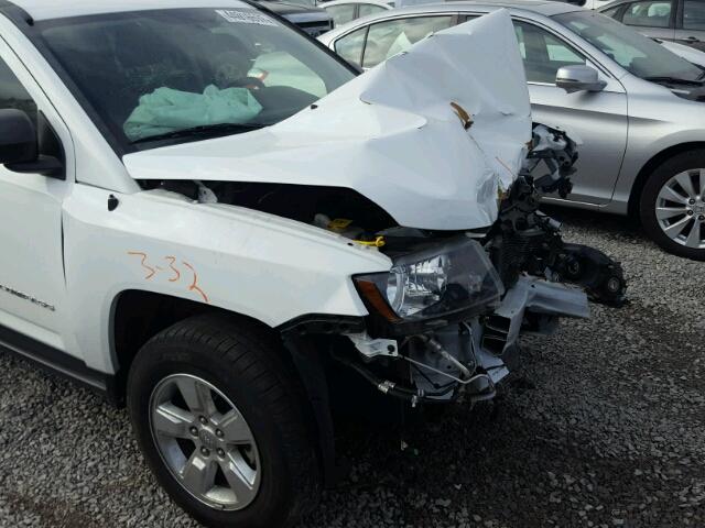 1C4NJCBA1FD284914 - 2015 JEEP COMPASS SP WHITE photo 9