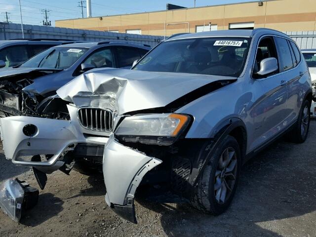 5UXWX5C52BL713699 - 2011 BMW X3 XDRIVE2 SILVER photo 2