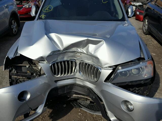 5UXWX5C52BL713699 - 2011 BMW X3 XDRIVE2 SILVER photo 7