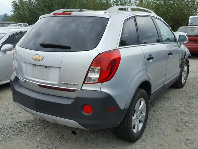 3GNAL2EK9ES647926 - 2014 CHEVROLET CAPTIVA LS SILVER photo 4