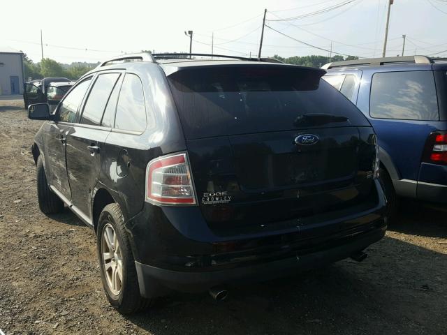 2FMDK48C08BA09420 - 2008 FORD EDGE SEL BLACK photo 3