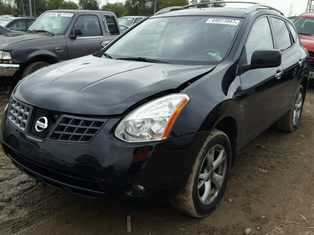 JN8AS5MV0AW612400 - 2010 NISSAN ROGUE S BLACK photo 2