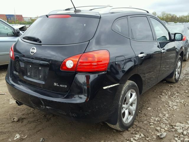 JN8AS5MV0AW612400 - 2010 NISSAN ROGUE S BLACK photo 4