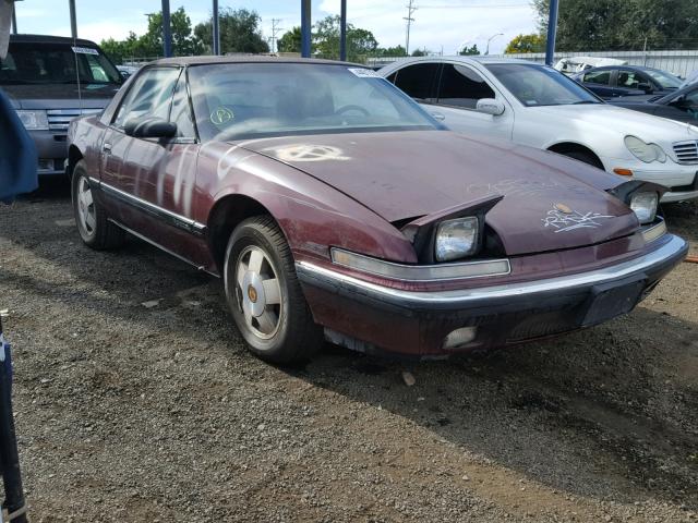 1G4EC13C2LB903554 - 1990 BUICK REATTA BURGUNDY photo 1