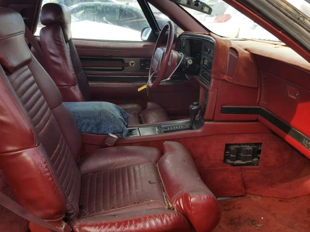 1G4EC13C2LB903554 - 1990 BUICK REATTA BURGUNDY photo 5