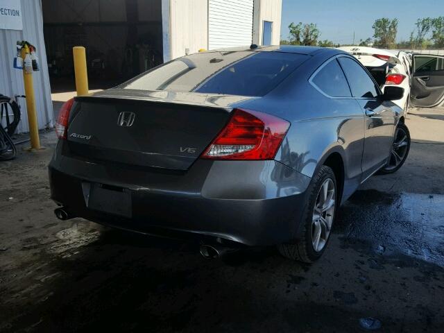 1HGCS2B89CA004201 - 2012 HONDA ACCORD GRAY photo 4