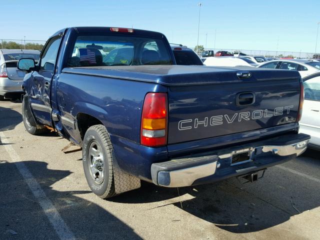 1GCEC14W1YZ127249 - 2000 CHEVROLET SILVERADO BLUE photo 3