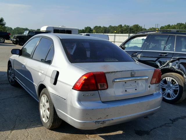 2HGES26792H571261 - 2002 HONDA CIVIC EX 银色 照片 3
