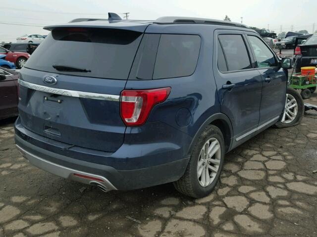 1FM5K7D88HGB45018 - 2017 FORD EXPLORER X BLUE photo 4