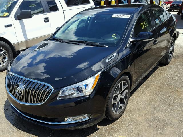 1G4G45G39GF212818 - 2016 BUICK LACROSSE S BLACK photo 2