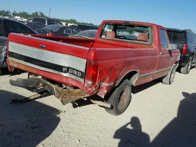 1FTDF15Y5SNA26295 - 1995 FORD F150 RED photo 4