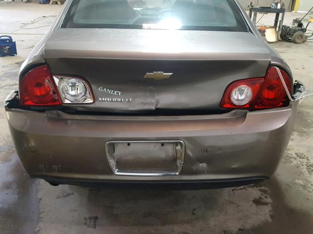 1G1ZC5EB5AF110426 - 2010 CHEVROLET MALIBU 1LT BROWN photo 9