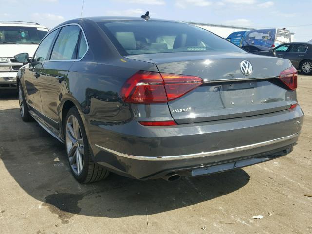 1VWDT7A33HC041885 - 2017 VOLKSWAGEN PASSAT R-L GRAY photo 3