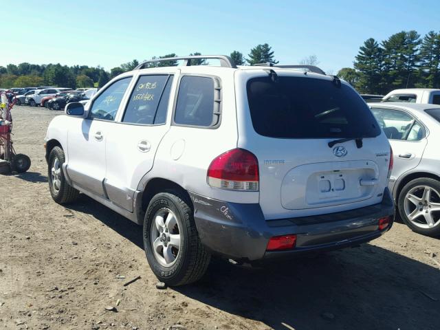 KM8SC73D75U944476 - 2005 HYUNDAI SANTA FE G WHITE photo 3