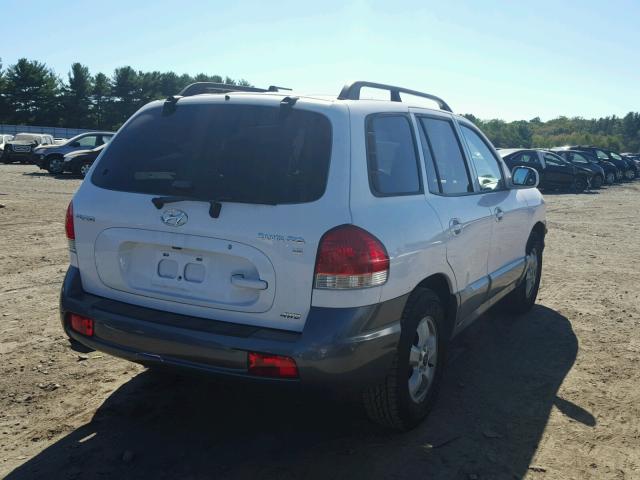 KM8SC73D75U944476 - 2005 HYUNDAI SANTA FE G WHITE photo 4