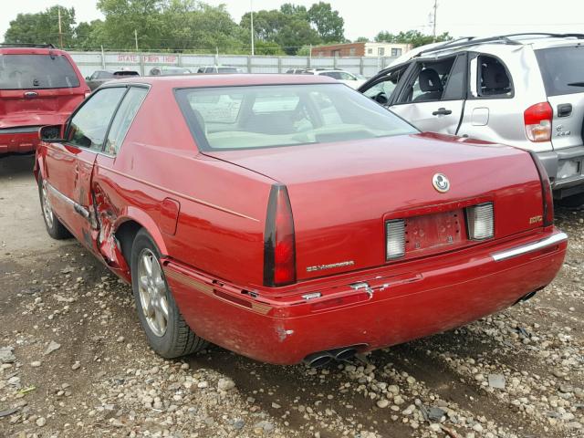 1G6ET1291TU617261 - 1996 CADILLAC ELDORADO T RED photo 3