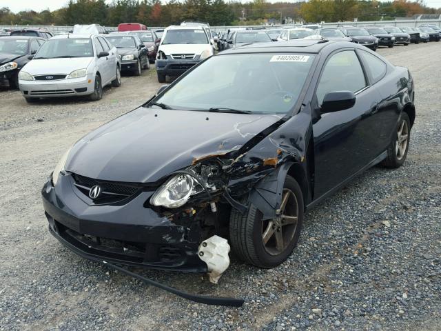 JH4DC54822C016822 - 2002 ACURA RSX BLACK photo 2