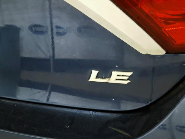 4T4BF1FK7GR557871 - 2016 TOYOTA CAMRY LE ლურჯი ფოტო 9