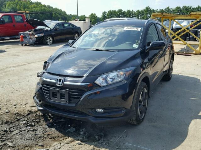 3CZRU6H76JM704907 - 2018 HONDA HR-V EXL BLACK photo 2