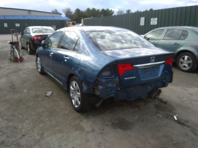 2HGFA1F5XAH559313 - 2010 HONDA CIVIC LX BLUE photo 3