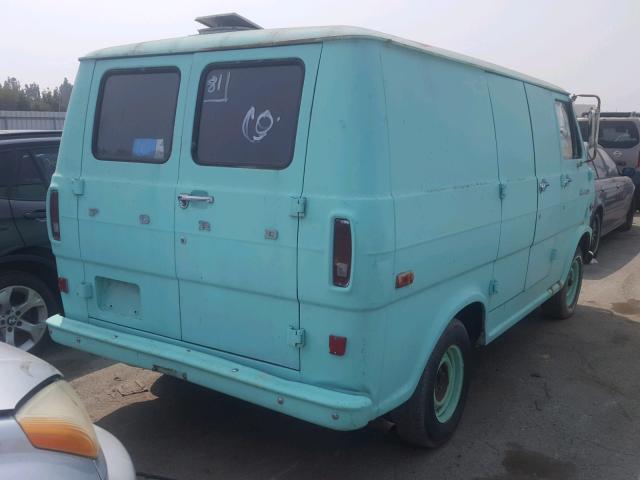 E14AHH54635 - 1970 FORD ECONO E100 TEAL photo 4