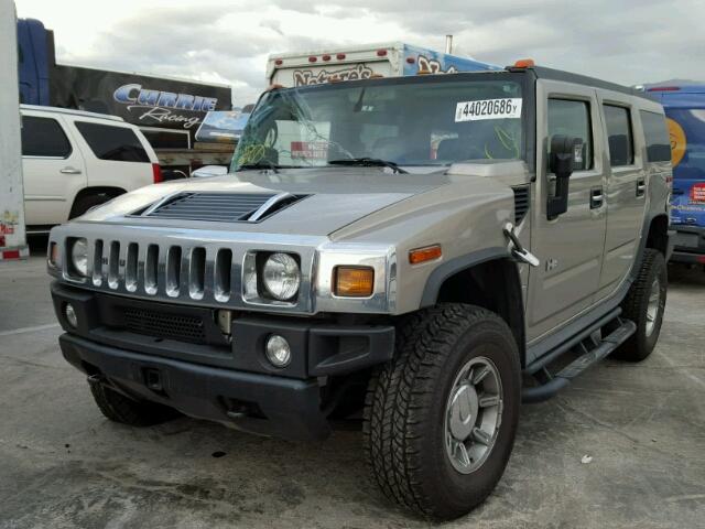 5GRGN23U87H102523 - 2007 HUMMER H2 BROWN photo 2