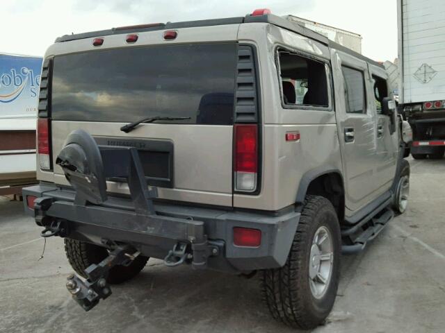 5GRGN23U87H102523 - 2007 HUMMER H2 BROWN photo 4