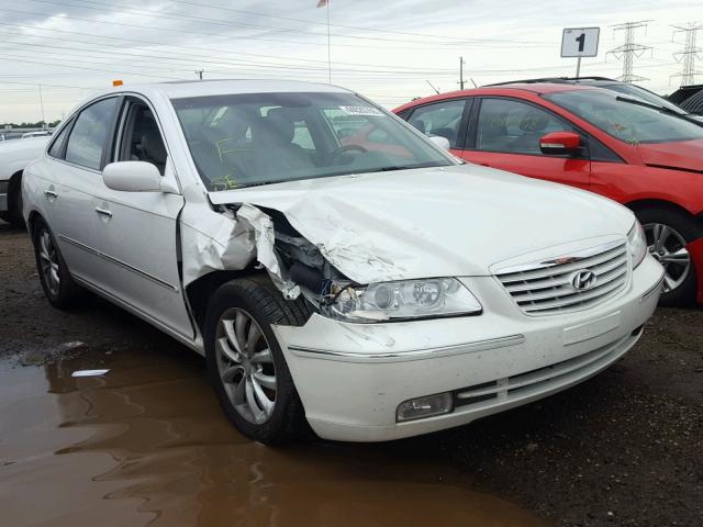 KMHFC46F97A207796 - 2007 HYUNDAI AZERA SE WHITE photo 1