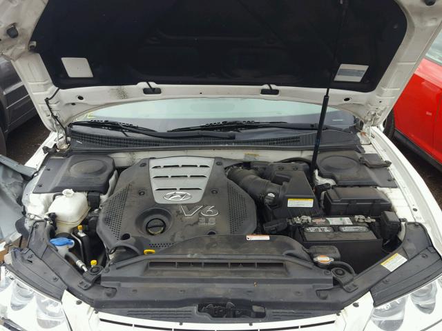 KMHFC46F97A207796 - 2007 HYUNDAI AZERA SE WHITE photo 7