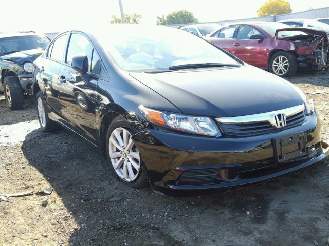 19XFB2F95CE038339 - 2012 HONDA CIVIC EXL BLACK photo 1