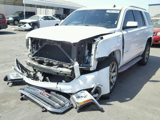 1GKS2AKC1FR107065 - 2015 GMC YUKON SLE WHITE photo 2