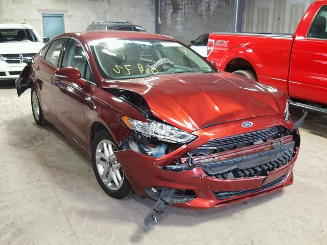 3FA6P0H72ER133024 - 2014 FORD FUSION SE RED photo 1