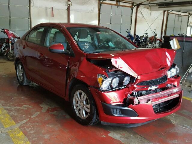 1G1JA5SH9C4164189 - 2012 CHEVROLET SONIC LS MAROON photo 1