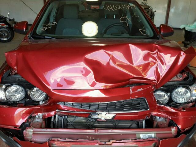 1G1JA5SH9C4164189 - 2012 CHEVROLET SONIC LS MAROON photo 7