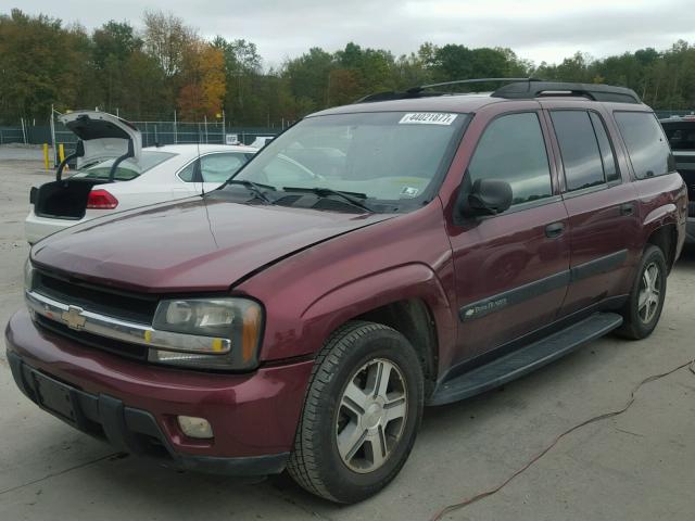 1GNET16S046239487 - 2004 CHEVROLET TRAILBLAZE MAROON photo 2