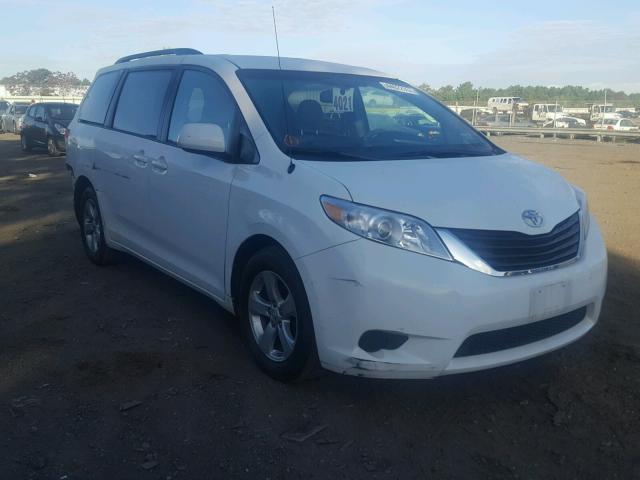 5TDKK3DC8ES524087 - 2014 TOYOTA SIENNA LE WHITE photo 1