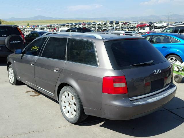 WAULH64B41N131454 - 2001 AUDI A6 2.8 AVA BROWN photo 3