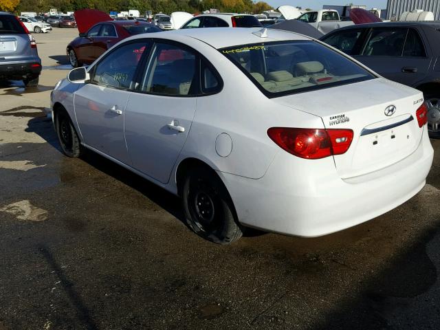 KMHDU4ADXAU936843 - 2010 HYUNDAI ELANTRA BL WHITE photo 3