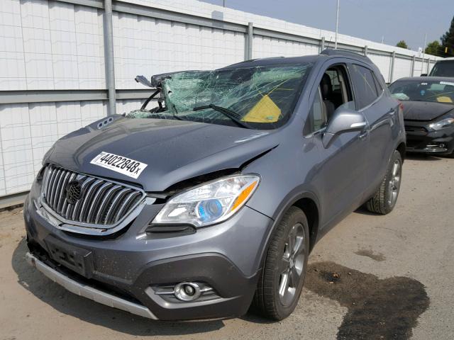 KL4CJBSB2EB679702 - 2014 BUICK ENCORE CON GRAY photo 2