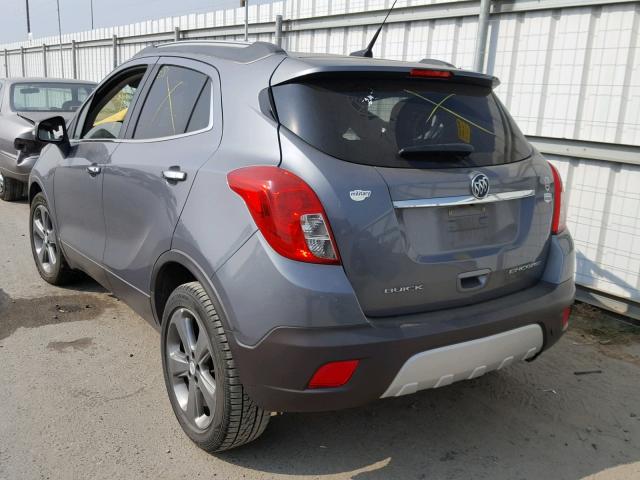 KL4CJBSB2EB679702 - 2014 BUICK ENCORE CON GRAY photo 3