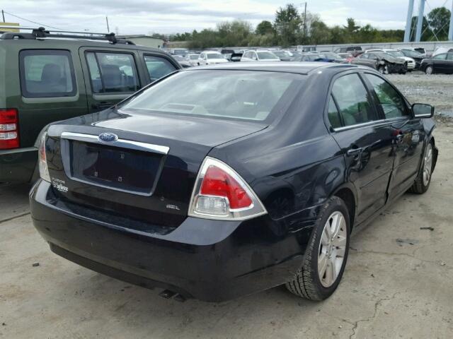 3FAFP08Z56R217180 - 2006 FORD FUSION SEL BLACK photo 4