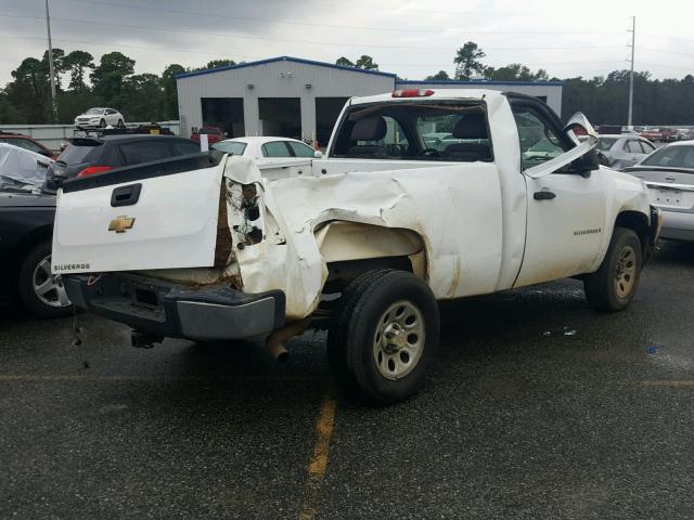 1GCEC14C27Z527082 - 2007 CHEVROLET SILVERADO WHITE photo 4