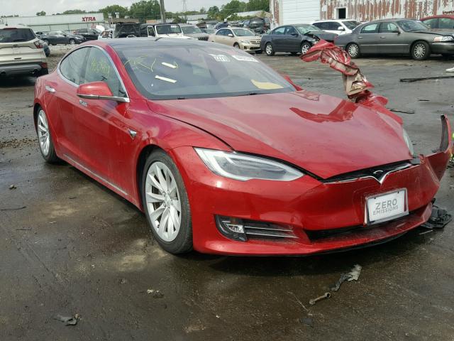 5YJSA1E25HF232337 - 2017 TESLA MODEL S RED photo 1