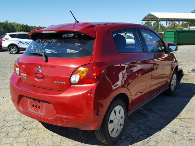 ML32A3HJXFH008642 - 2015 MITSUBISHI MIRAGE DE RED photo 4