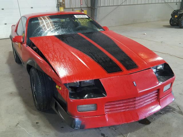 1G1FP23E6NL166451 - 1992 CHEVROLET CAMARO RS RED photo 1