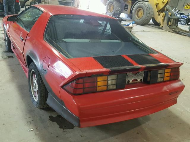 1G1FP23E6NL166451 - 1992 CHEVROLET CAMARO RS RED photo 3